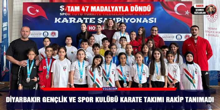 Diyarbakır Gençlik ve Spor Kulübü karate takımı rakip tanımadı