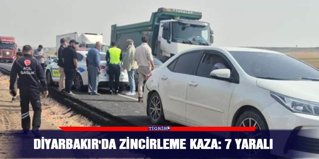Diyarbakır'da zincirleme kaza: 7 yaralı