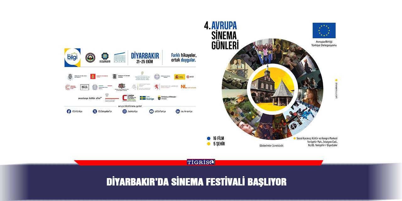 Diyarbakır’da sinema festivali başlıyor