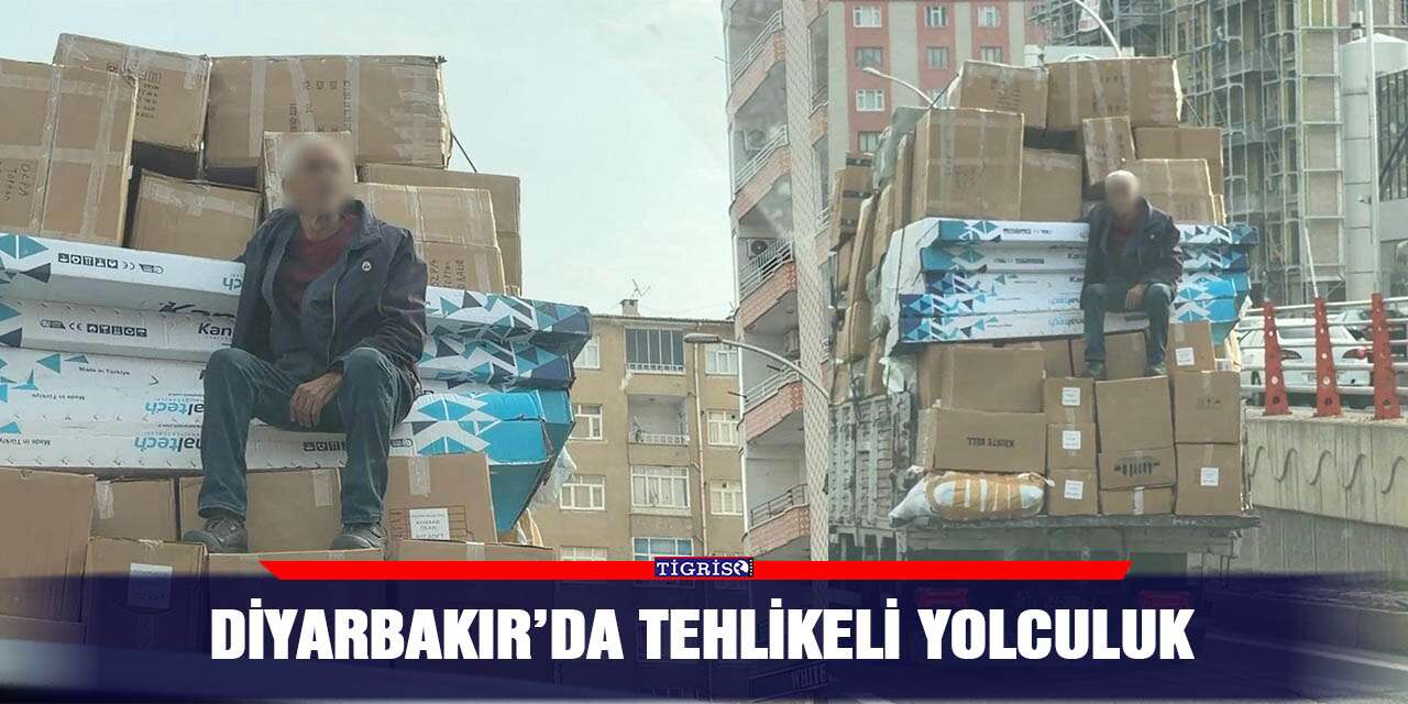 Diyarbakır’da tehlikeli yolculuk