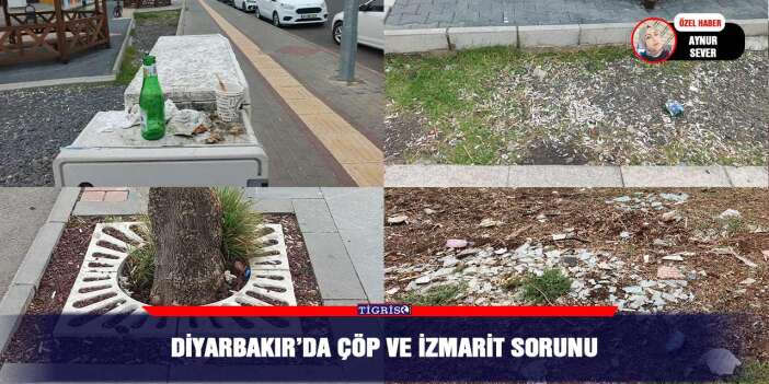 Diyarbakır’da çöp ve izmarit sorunu