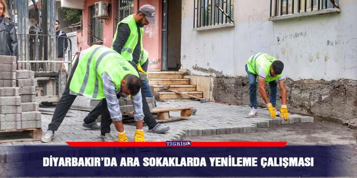 Diyarbakır’da ara sokaklarda yenileme çalışması