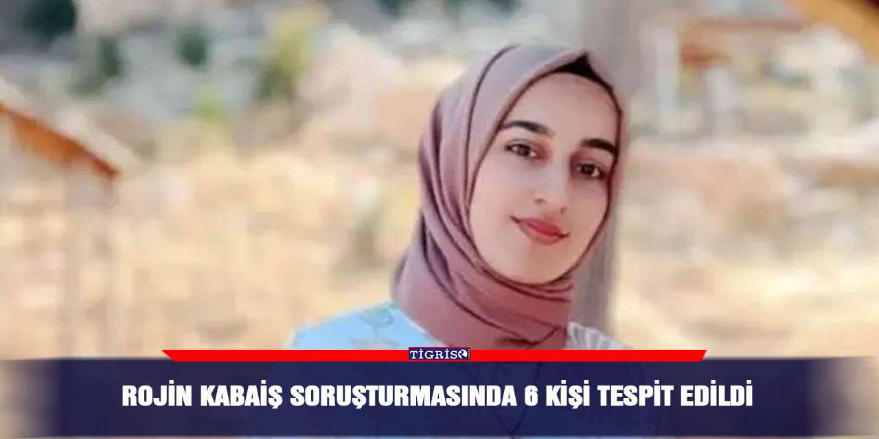 Rojin Kabaiş soruşturmasında 6 kişi tespit edildi