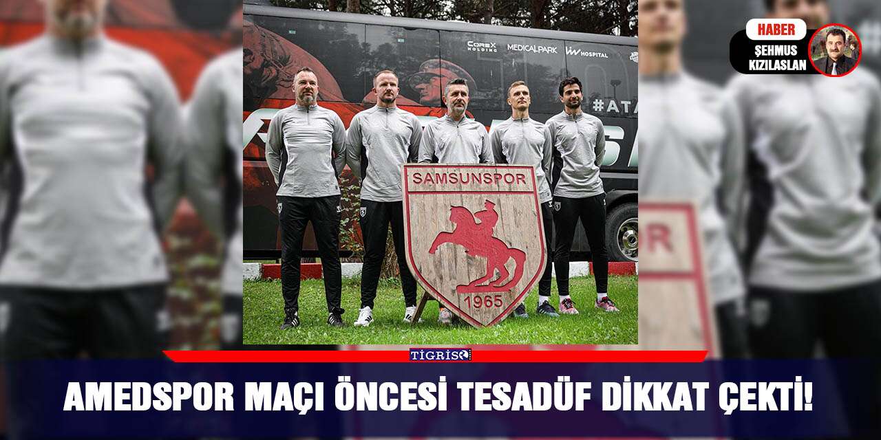 Amedspor maçı öncesi tesadüf dikkat çekti!