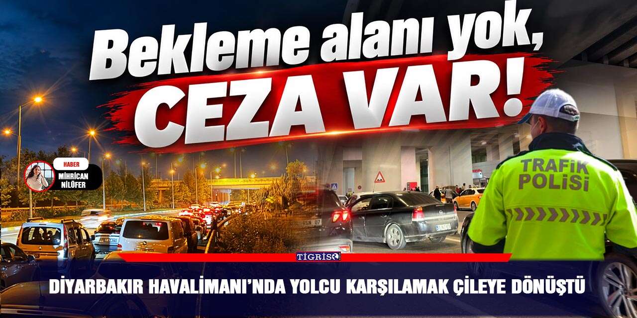 Diyarbakır Havalimanı’nda yolcu karşılamak çileye dönüştü
