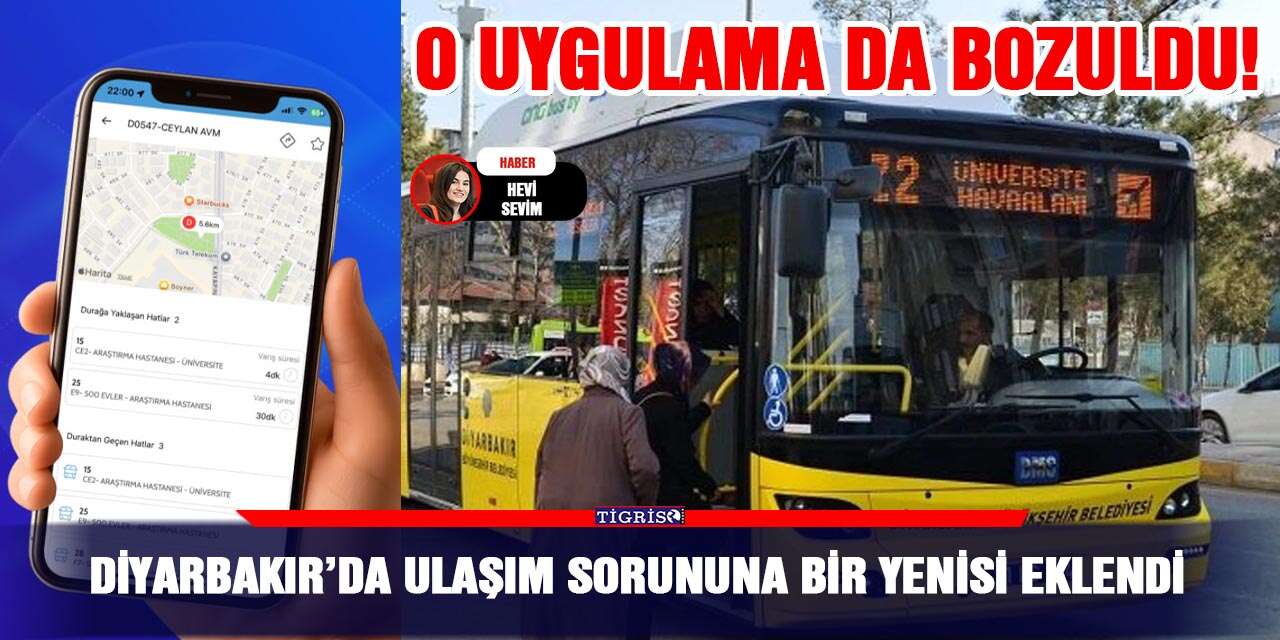 Diyarbakır’da ulaşım sorununa bir yenisi eklendi