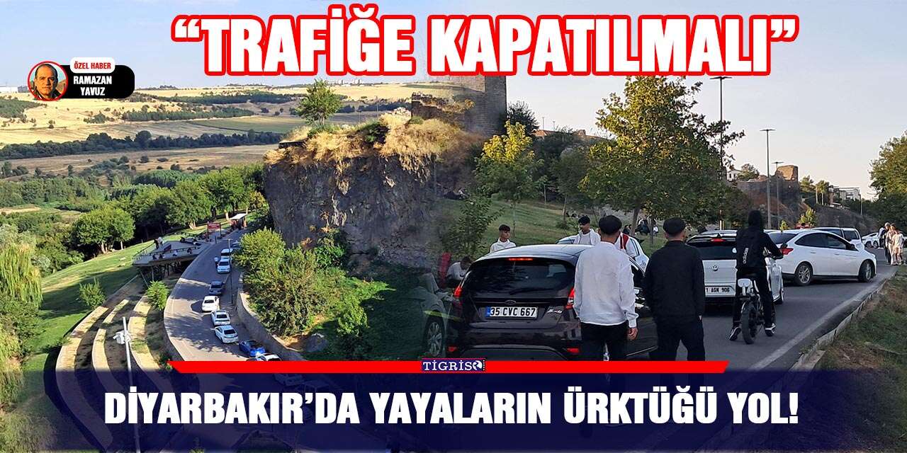 Diyarbakır’da yayaların ürktüğü yol!