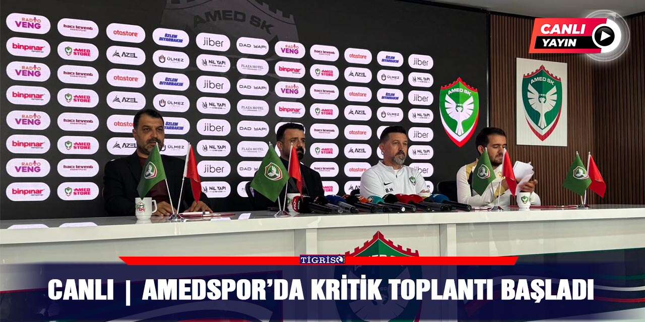 CANLI | Amedspor’da kritik toplantı başladı
