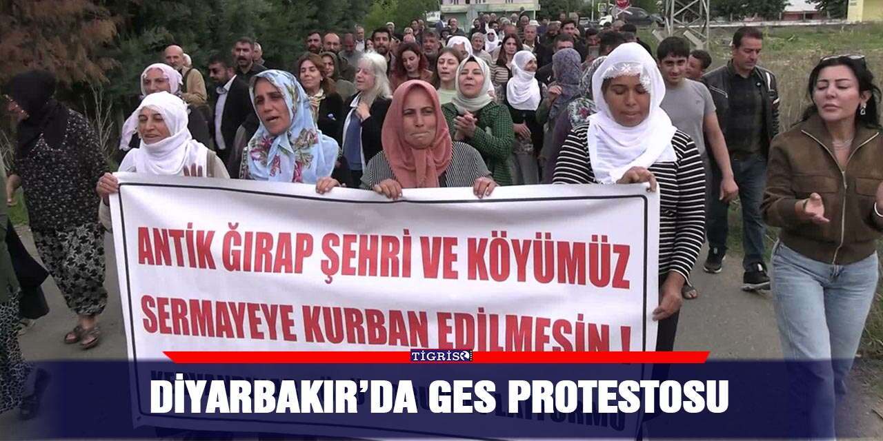 Diyarbakır’da GES protestosu