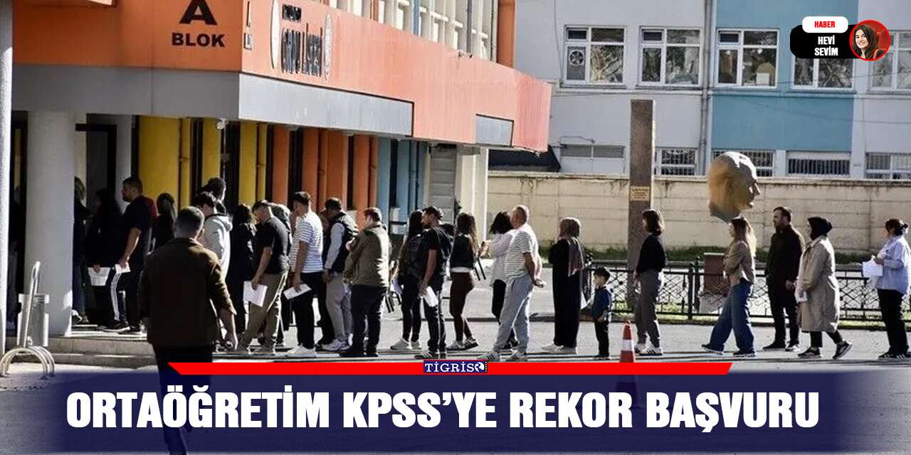 Ortaöğretim KPSS’ye  rekor başvuru