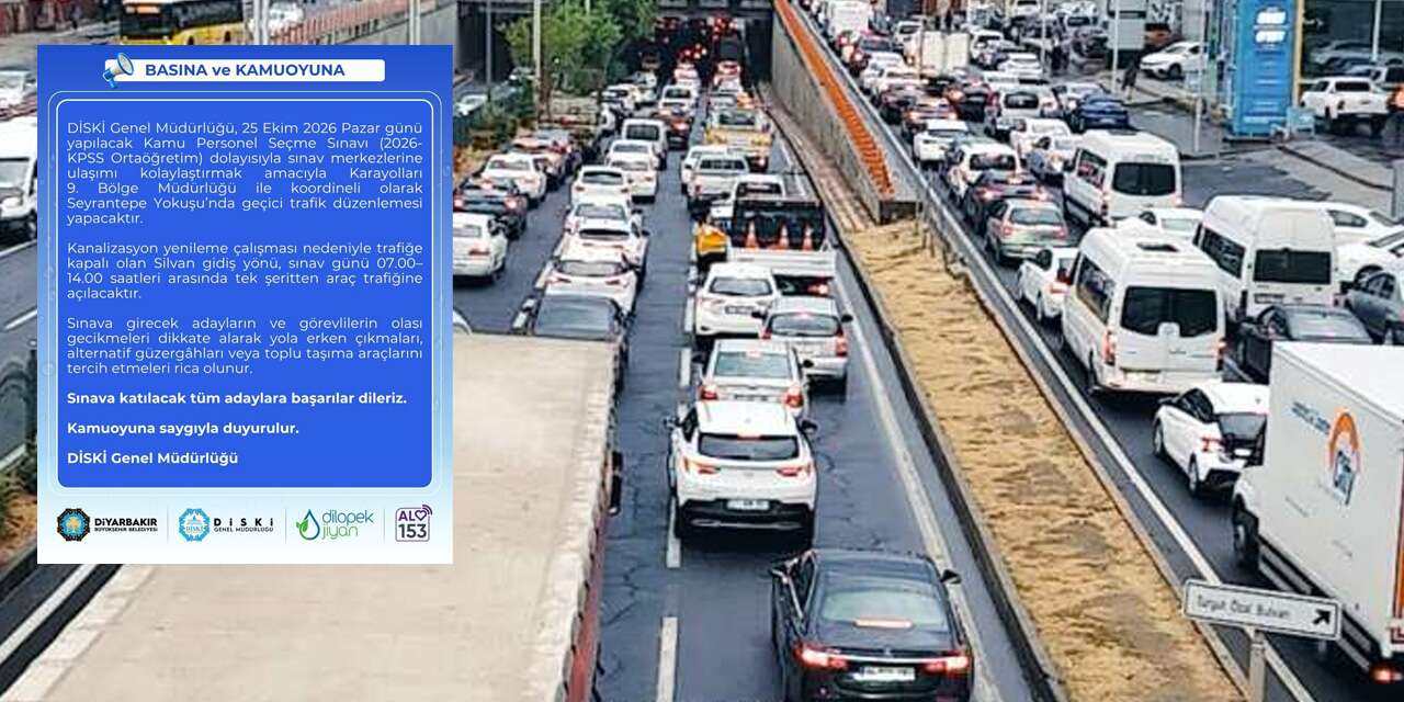 DİSKİ'den KPSS günü için önemli duyuru