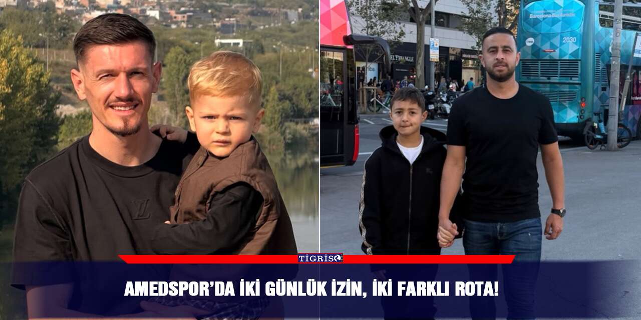 Amedspor’da iki günlük izin, iki farklı rota!