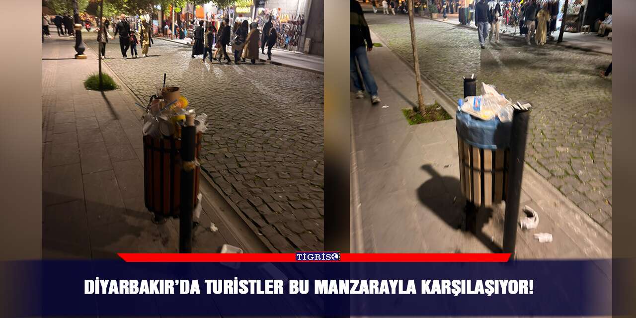 Diyarbakır’da turistler bu manzarayla karşılaşıyor!