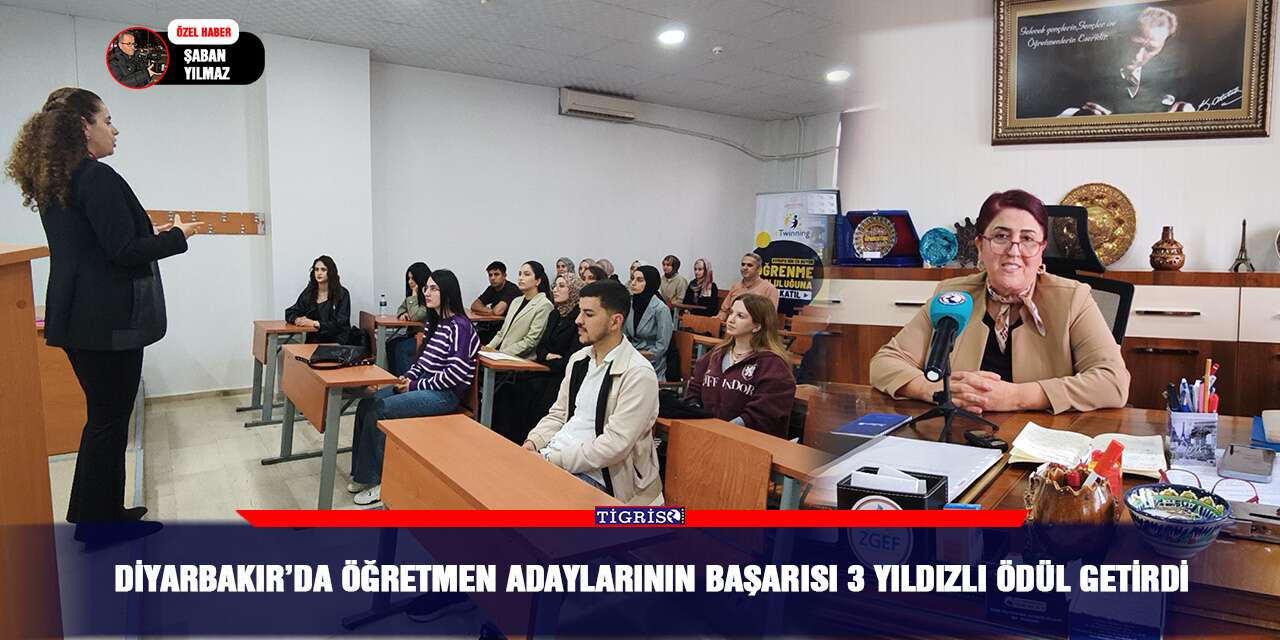 Diyarbakır’da öğretmen adaylarının başarısı 3 yıldızlı ödül getirdi