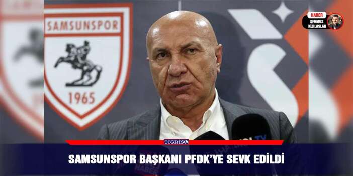 Samsunspor Başkanı PFDK’ye sevk edildi