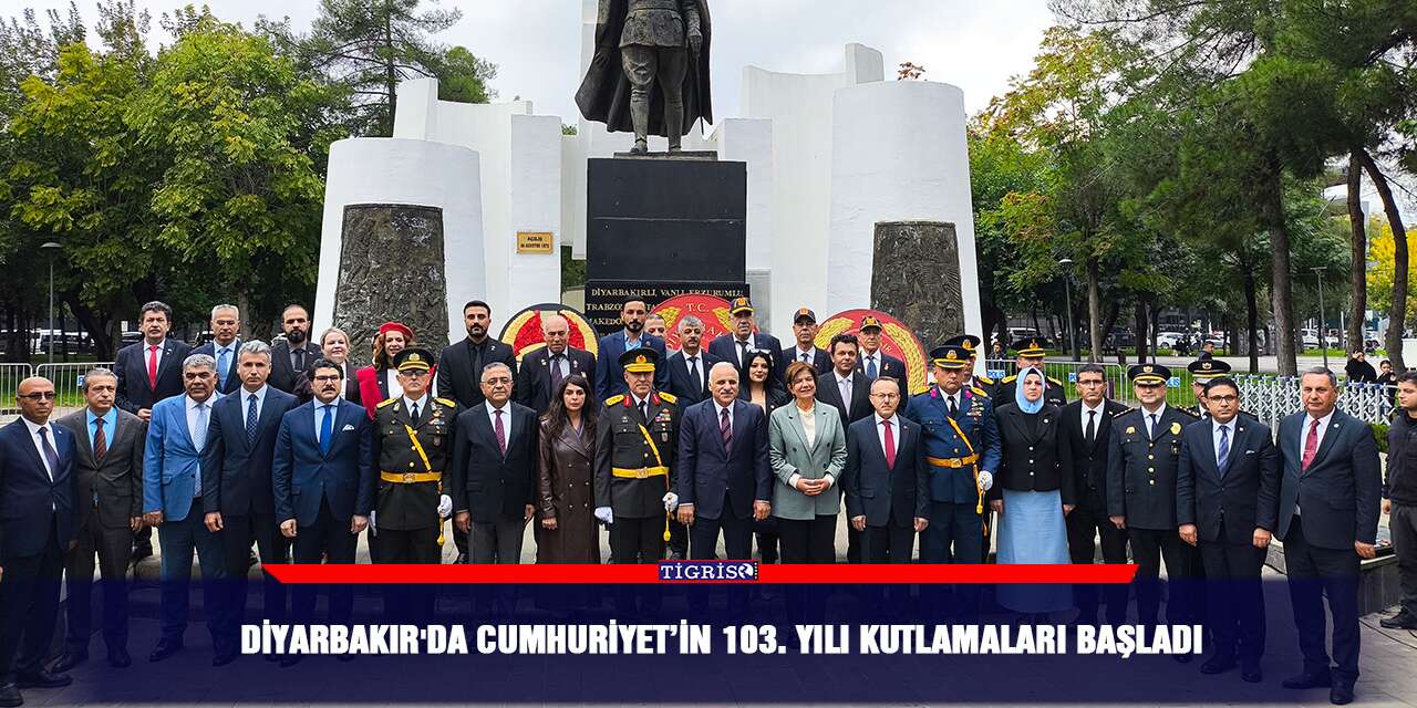 Diyarbakır'da Cumhuriyet’in 103. yılı kutlamaları başladı