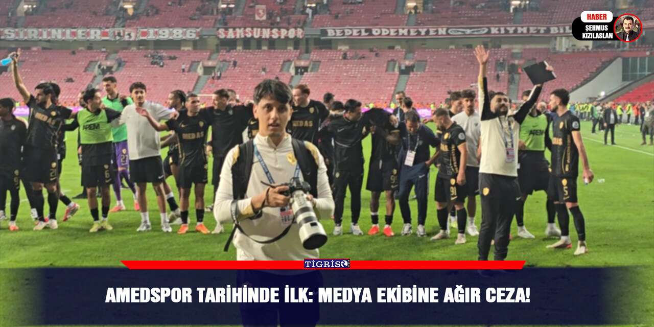 Amedspor tarihinde ilk: Medya ekibine ağır ceza!