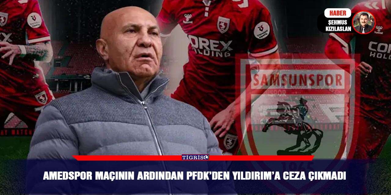 Amedspor maçının ardından PFDK’den Yıldırım’a ceza çıkmadı