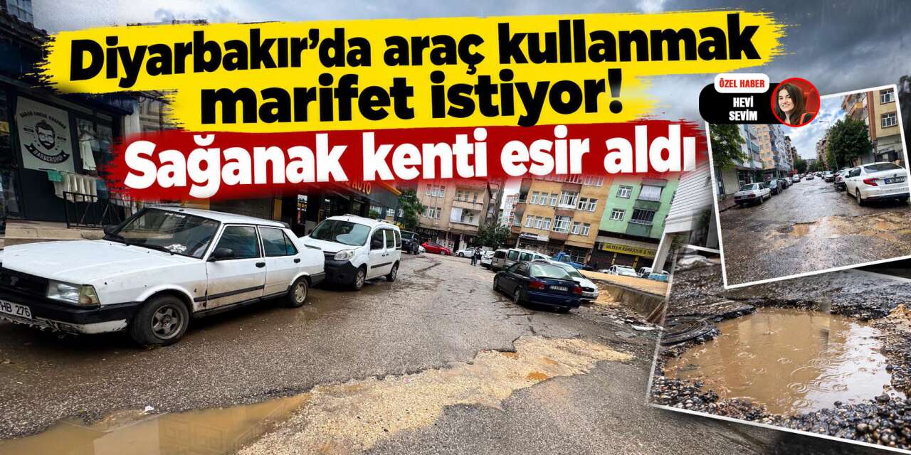 Diyarbakır’da araç kullanmak marifet istiyor!