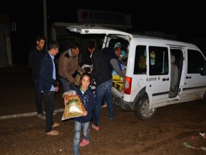 Suriyeli ailelere gıda yardımı