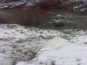 KULP'TA TRAFİK KAZASI: 2 YARALI