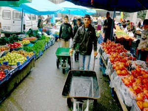 3 teker üzerinde ekmek kavgası