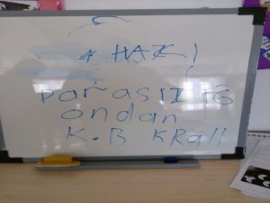 Hırsızdan not: ‘Parasızığ’