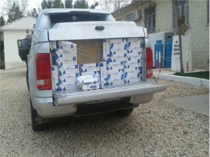 KAMYONET DOLUSU KAÇAK SİGARA