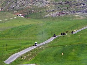 Köy yoluna döşenen mayın imha edildi