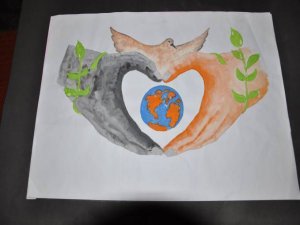 'Barış'ı böyle hayal ettiler ve çizdiler