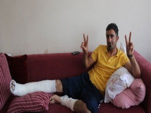 DİYARBAKIR'DA YARALANDI, İZMİR'E OY KULLANMAYA GİTTİ