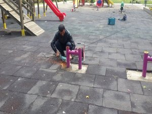 Kayapınar’da parklar yaza hazır