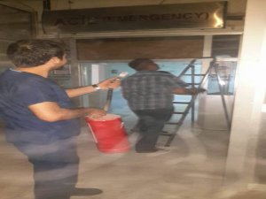 ACİL SERVİSTE YANGIN PANİĞİ