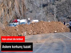 PKK'den Hakkari-Çukurca karayoluna mayın tuzağı