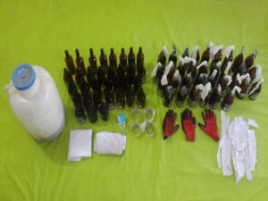 33 MOLOTOF KOKTEYLİ ELE GEÇİRİLDİ