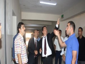 Yapımı tamamlanan okullarda incelemeler yapıldı