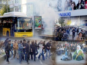 Sur yürüyüşüne polis müdahalesi