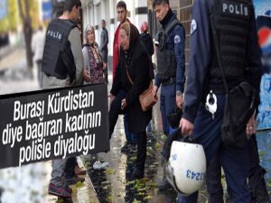 Yaşlı Kadınla Polisin 'Kürdistan' Tartışması
