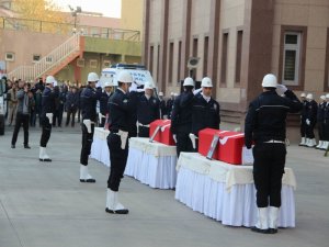 Şehit polisler memleketlerine uğurlandı