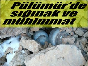Pülümür’de sığınak ve mühimmat bulundu