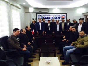 Akar’dan Sağlık-Sen’e ziyaret