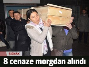 Şırnak'ta hastane morgundan alınan 8 cenaze, soğuk hava deposuna nakledildi
