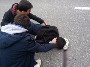 Hafif ticari aracın çarptığı şahıs yoğun bakıma kaldırıldı