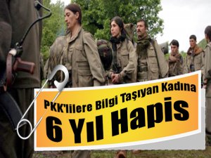 Kandil'den Diyarbakır'daki PKK'lilere Bilgi Taşıyan Kadına 6 Yıl Hapis