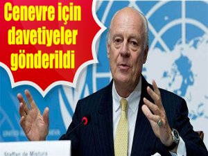 Cenevre için davetiyeler gönderildi