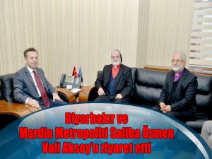 Diyarbakır ve Mardin Metropoliti Saliba Özmen Vali Aksoy’u ziyaret etti