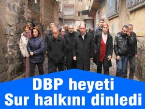 DBP heyeti Sur halkını dinledi
