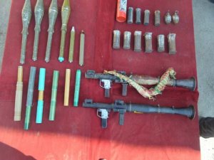 Bismil’de mühimmat ele geçirildi