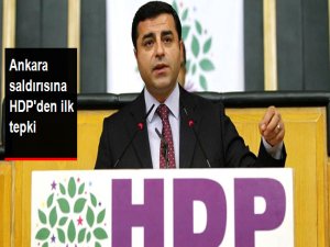 HDP, Ankara'daki Saldırıyı Kınadı