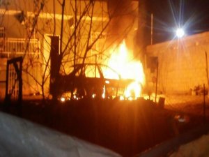 Bir haftalık aracı kundaklandı